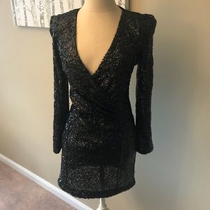 sequin express dress